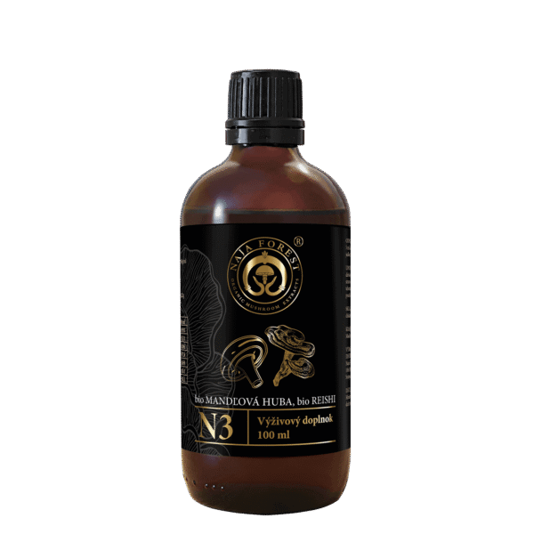 Naja Forest N3 - Mandľová huba, Reishi - hubový extrakt produkt