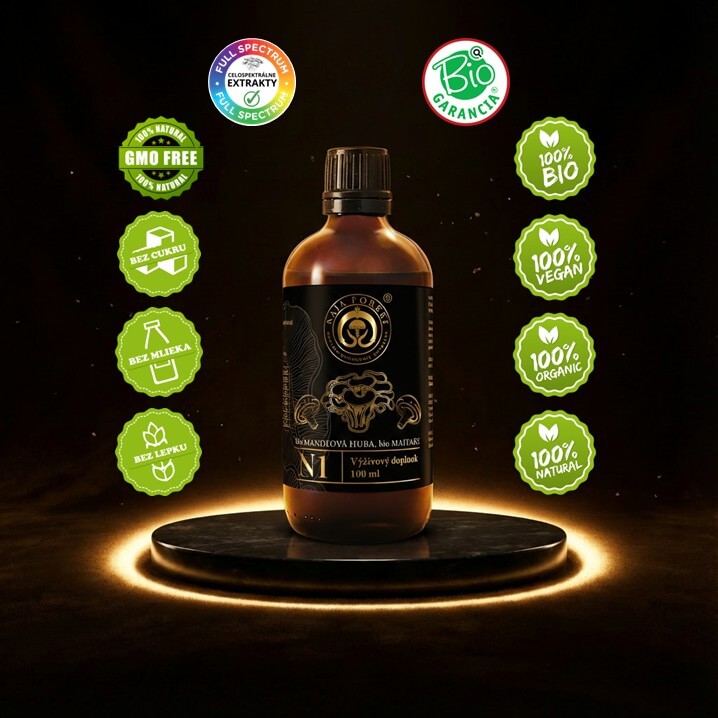 Naja Forest N1 - Bio Mandľová huba, Maitake Naja Forest N1 vlastnosti